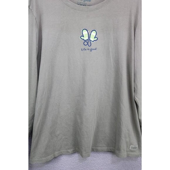 Life is Good Vintage Long Sleeve Tee Shirt-Size XXXL - Picture 5 of 11